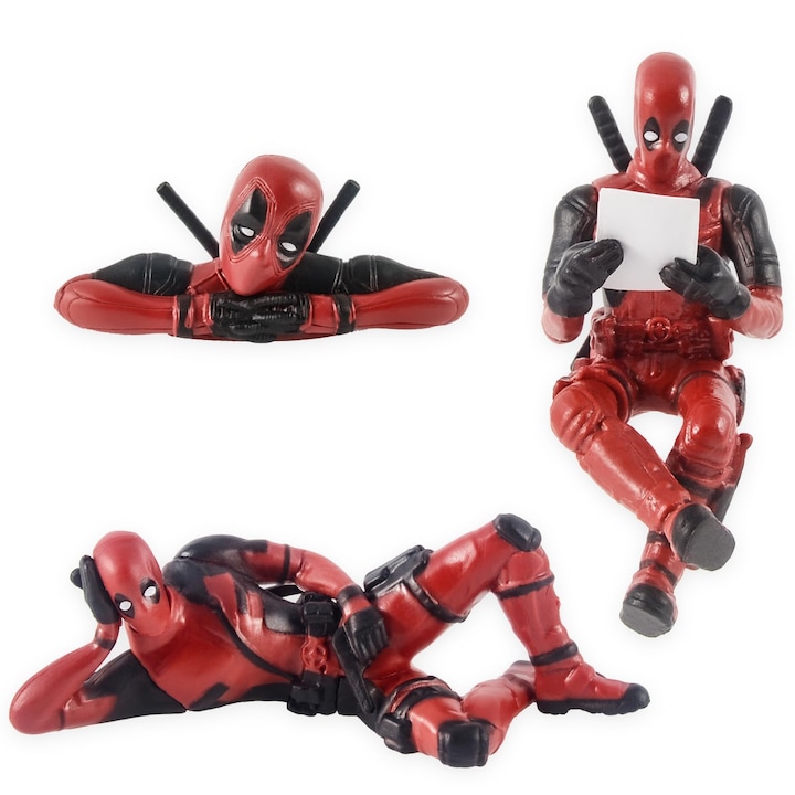 Figurina supererou Deadpool bord Decorarea masinii Marvel Ornament i interioare auto Decor pentru bordul masinii Ornament amuzant dsupererou Personaj benzi desenate colectie nastere pentru cadou geek