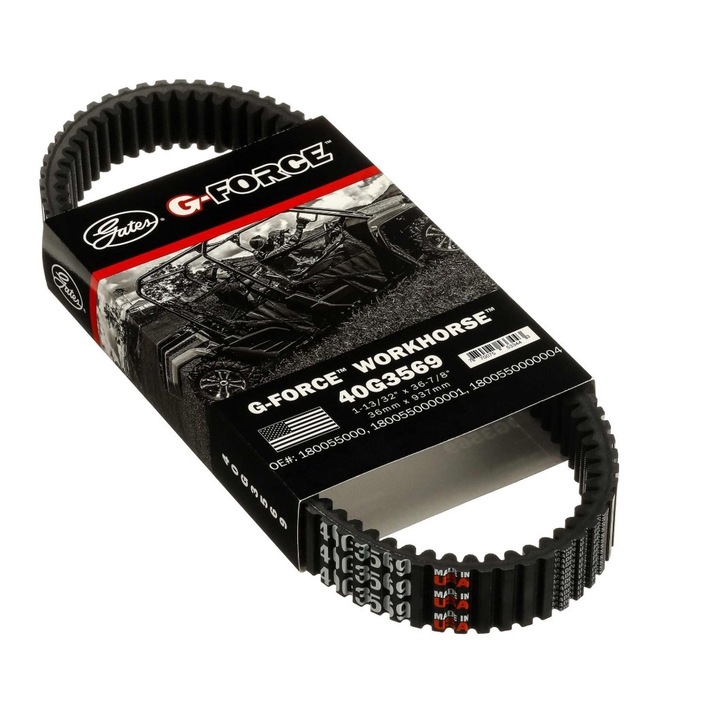 Curea Transmisie CF Moto 400, 450, 500, 520, 550, 600, 625, G-FORCE WORKHORSE™, CVT BELT GATES 40G3569, Grosime 14.4, Latime 36 Lungime 937 mm, OE Exact