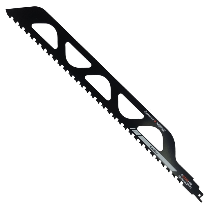 Panza fierastrau sabie pentru zidarie, caramida, lemn, bca, 455mm, lama si dinti din carbura