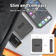 Adaptor M.2 Nvme Sata Ssd Pocket USB-C 3.1 Drive, Puepoul, Viteza 10gbps, Enclosure portabila, Dimensiune pentru 2280 2260 2242 2230, Compatibil cu M.2 (M Key, B+M Key) NVMe & SATA NGFF SSD Dock, Plug and play, Negru