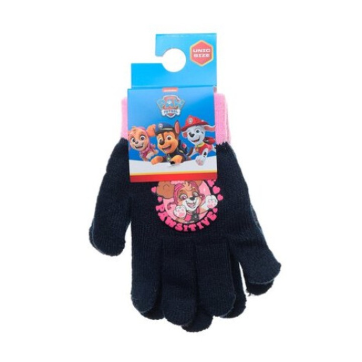 Manusi textil fete Paw Patrol 27765, Bleumarin, Unica