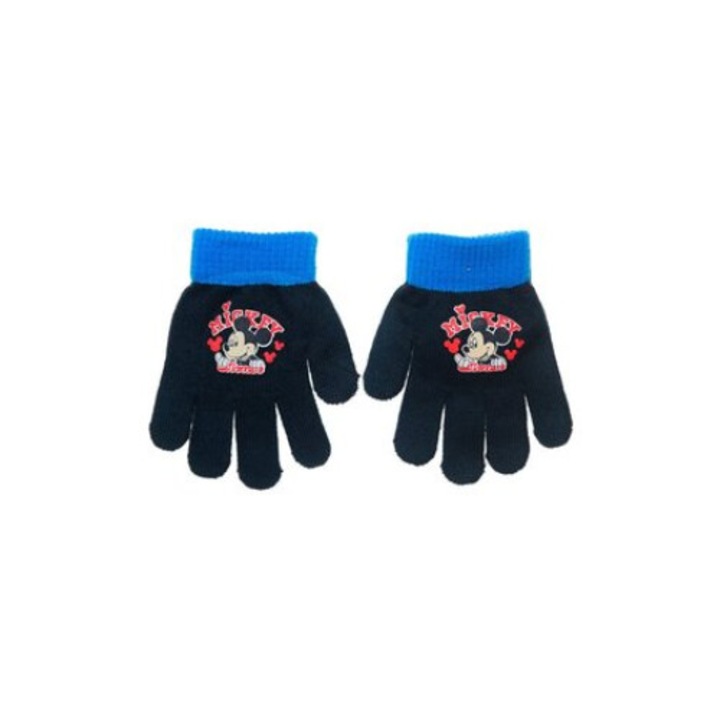 Manusi textil Mickey Mouse 1928 27757, Bleumarin, Unica