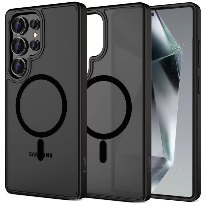 Калъф TECH-PROTECT MAGMAT MagSafe, съвместим с Samsung Galaxy S25 Ultra Matte Black