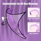 Vibrator pentru chiloti, Purtabil, Control prin aplicatietelecomanda aplicatie, Potrivit pentru femei, 9 Moduri, Silicon, Mov, 9.9cm
