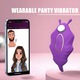 Vibrator pentru chiloti, Purtabil, Control prin aplicatietelecomanda aplicatie, Potrivit pentru femei, 9 Moduri, Silicon, Mov, 9.9cm