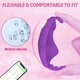 Vibrator pentru chiloti, Purtabil, Control prin aplicatietelecomanda aplicatie, Potrivit pentru femei, 9 Moduri, Silicon, Mov, 9.9cm