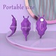 Vibrator pentru chiloti, Purtabil, Control prin aplicatietelecomanda aplicatie, Potrivit pentru femei, 9 Moduri, Silicon, Mov, 9.9cm
