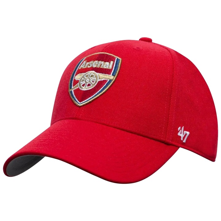 Бейзболна шапка за мъже, 47 Brand Arsenal FC MVP Cap 19830498, Червен, 55-61 CM