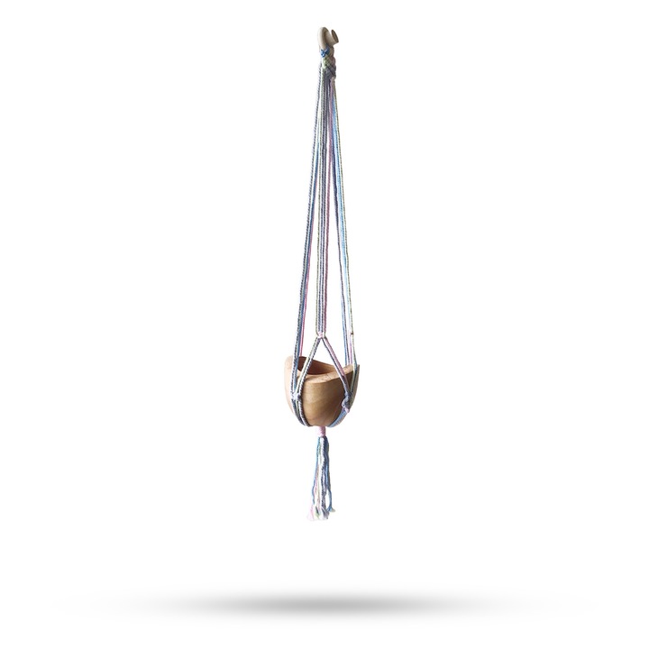 Suport pentru Ghivece Suspendate din Macrame, Ancient Wisdom - Baie - Mijlociu