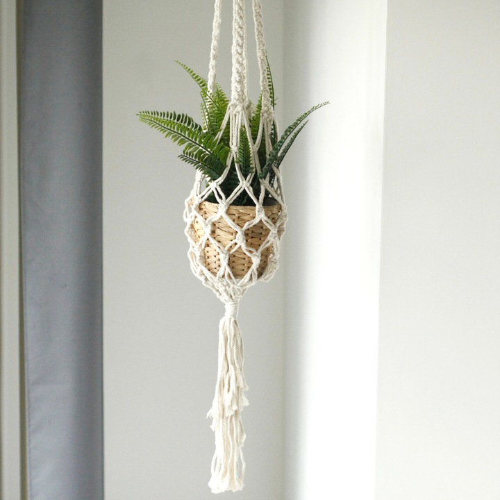 Suport pentru oala macrame, extra lung, 30x100cm