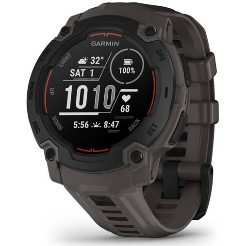 Smartwatch Garmin Instinct E, 45 mm, Negru, curea Charcoal