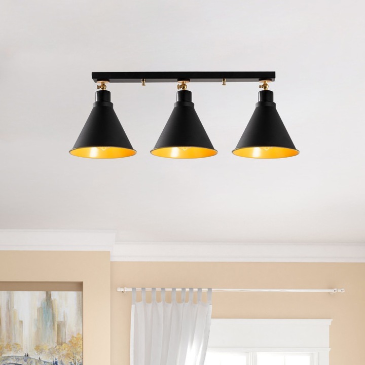 Lustra Model Berceste V12, Negru