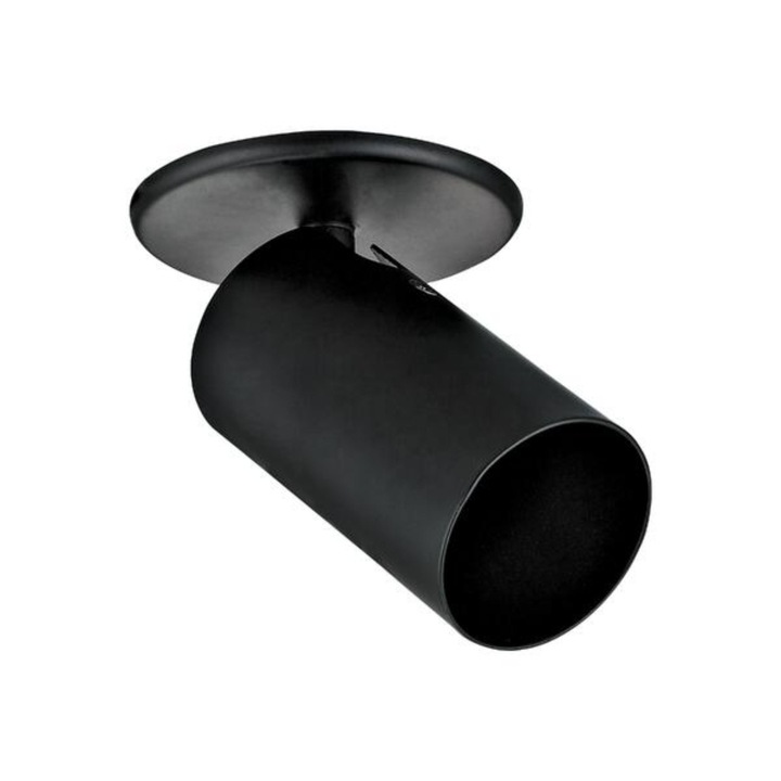 Spot incastrat Ubla, GU10, 35 W, negru, D 9 cm