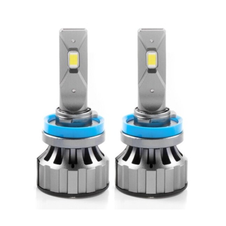 Комплект 2x LED крушки за кола 9005/HB3, 9-36V, INELAG, Canbus 120W, студено-бяла светлина, 12000 лумена, 6000K