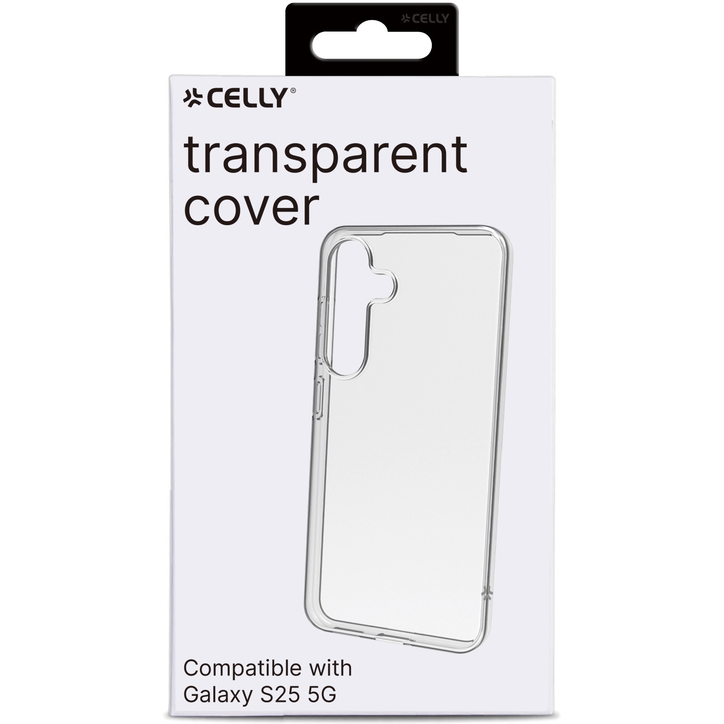 Husa de protectie Celly, Carcasa Silicon pentru Transparenta Samsung Galaxy S25 5G