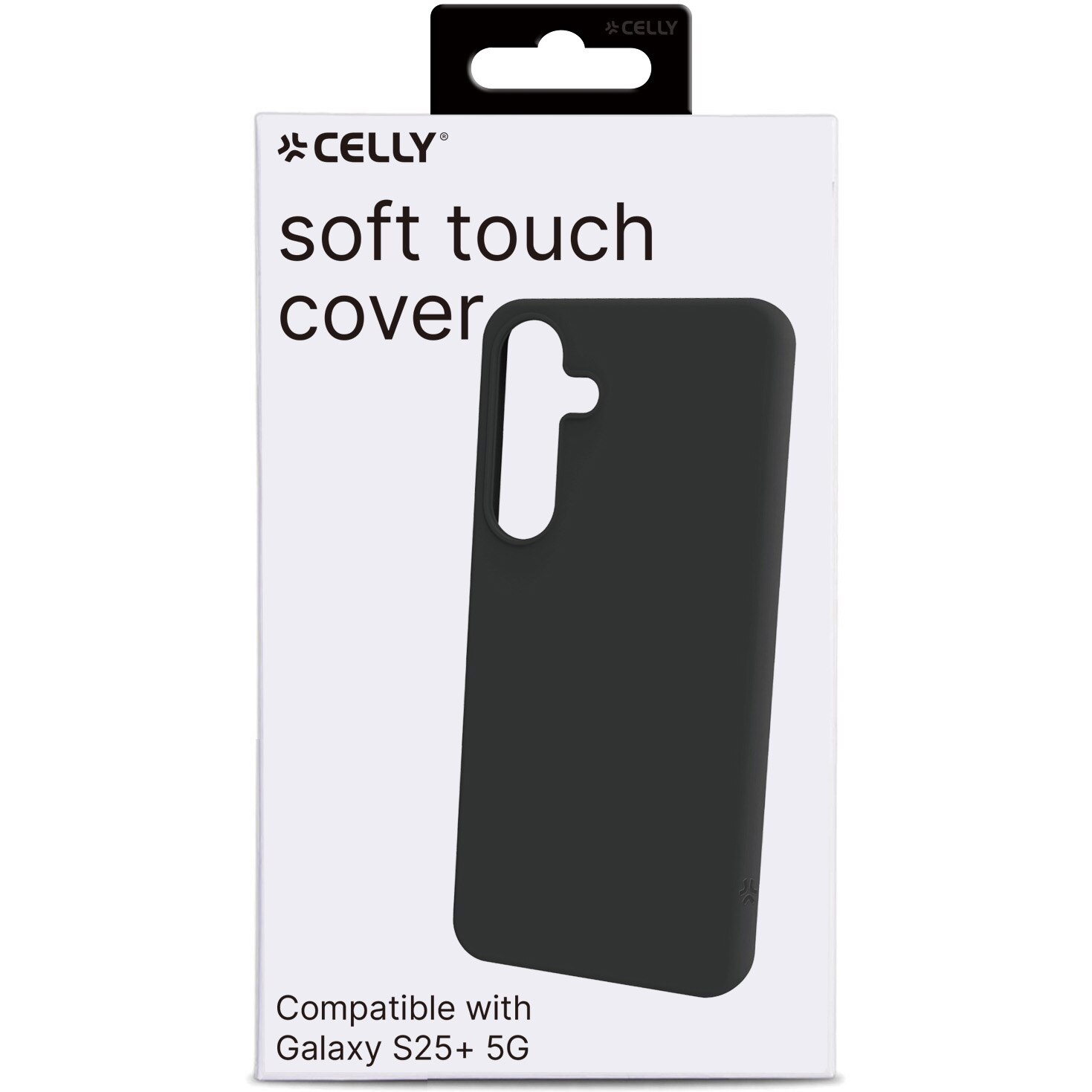 Husa de protectie Celly, Carcasa Silicon pentru Samsung Galaxy S25+, Negru