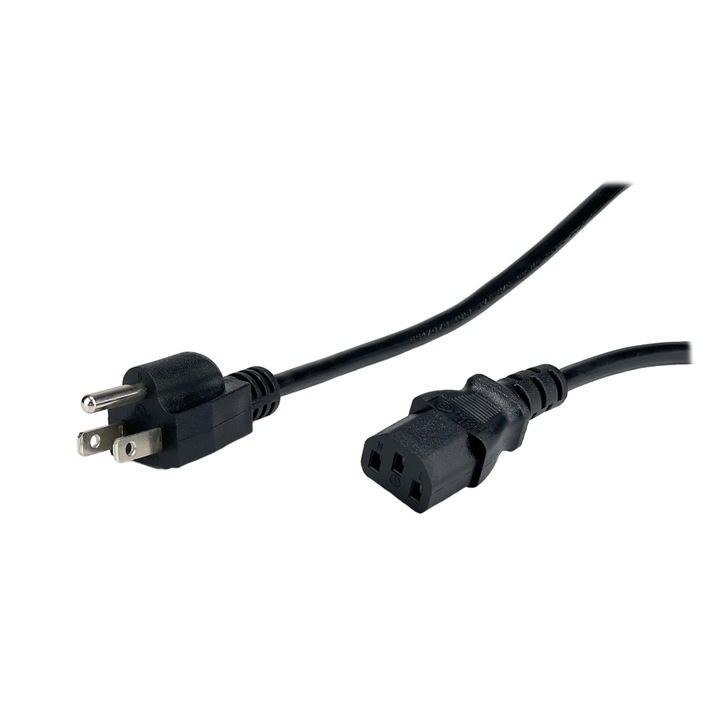 Cablu AC POS, 10A, 125V, 18AWG, 3000mm, negru