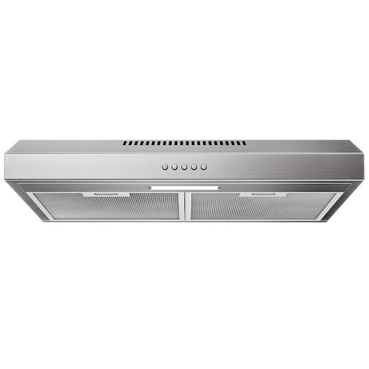 Абсорбатор FIREGAS ESF23A360AC, 60 cm, 3 скорости, Мощност на абсорбиране 350 м3/ч, рециркулация/изпускане, LED осветление, оборудван с алуминиев филтър и филтър с активен въглен, неръждаема стомана