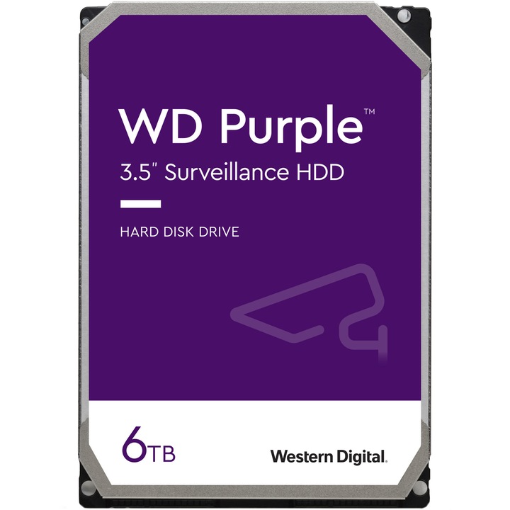 HDD WD Purple, 6TB, 5400rpm, 64 MB Cache, SATA III