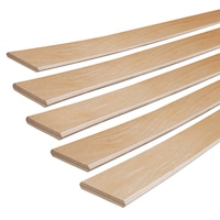 Set 10 buc, lamele elastice din lemn stratificat pentru somiere 80cm, Lendo, 53x8x795mm