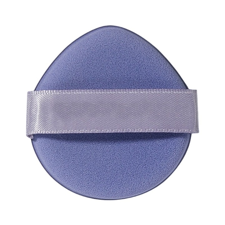 Buretel Powder Puff Velvet Touch, Reutilizabili, Forma de Triunghi, Utilizare Umeda sau Uscata, Buretel pentru Make-up, Usor de folosit, Confortabil, Moale, Aplicare Uniforma, Protejeaza Tenul, Compact, Mov