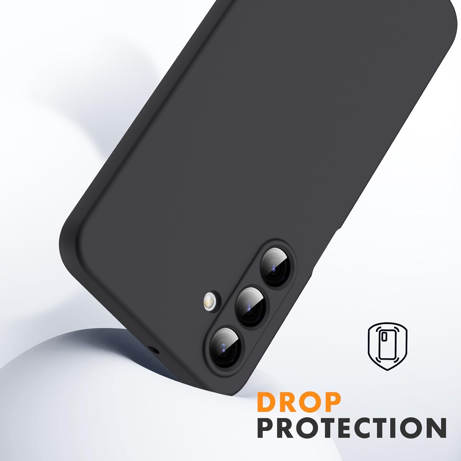 Husa Soft Touch, slim, ALC Mobile, anti soc, compatibila cu Samsung Galaxy A16, Negru Tpu