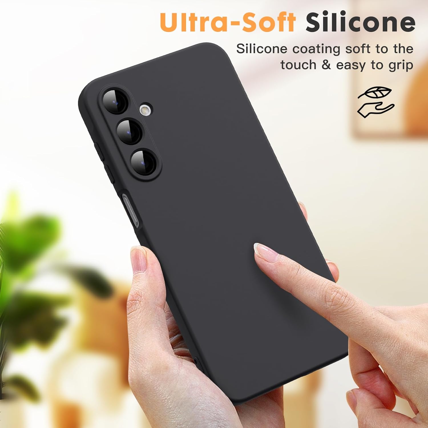 Husa Soft Touch, slim, ALC Mobile, anti soc, compatibila cu Samsung Galaxy A16, Negru Tpu