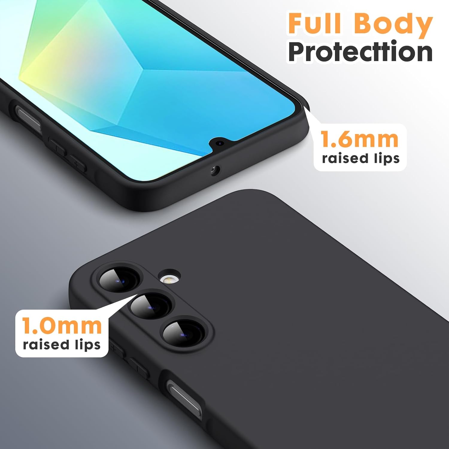 Husa Soft Touch, slim, ALC Mobile, anti soc, compatibila cu Samsung Galaxy A16, Negru Tpu