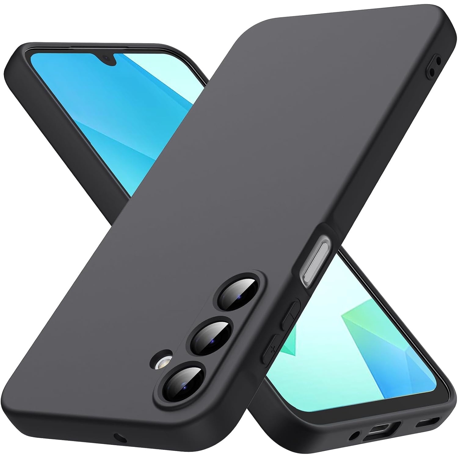 Husa Soft Touch, slim, ALC Mobile, anti soc, compatibila cu Samsung Galaxy A16, Negru Tpu