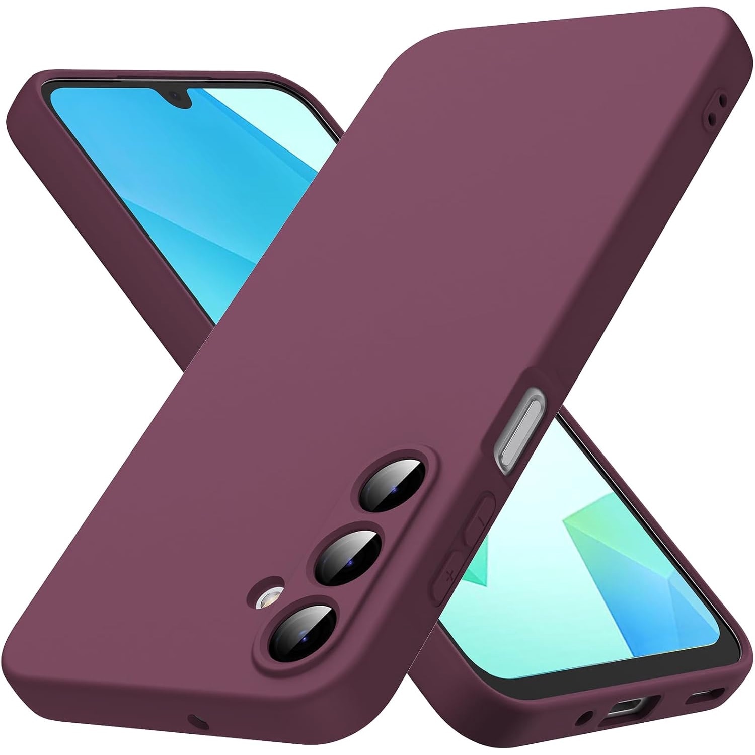 Husa Soft Touch, slim, ALC Mobile, anti soc, compatibila cu Samsung Galaxy A16, Visiniu Tpu