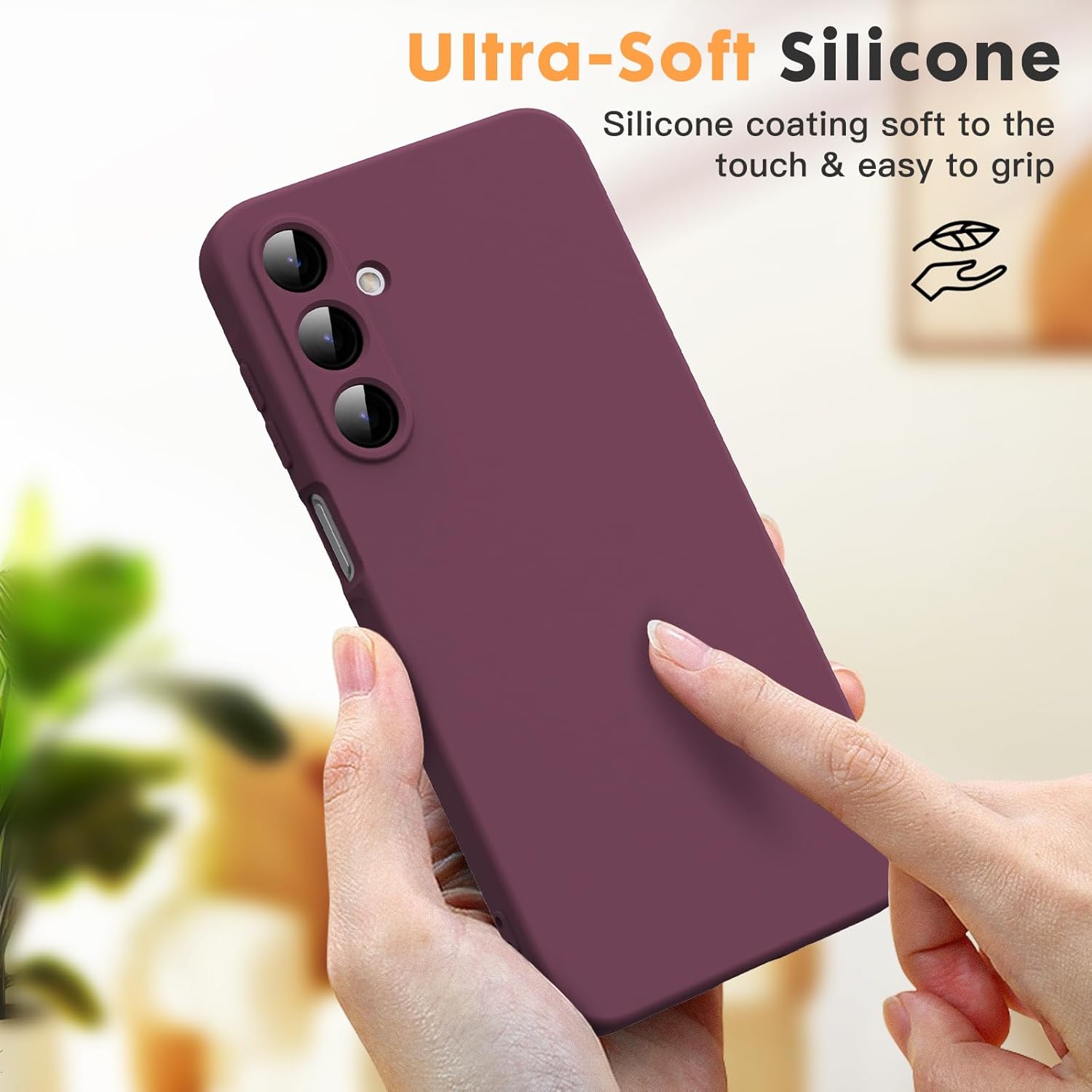 Husa Soft Touch, slim, ALC Mobile, anti soc, compatibila cu Samsung Galaxy A16, Visiniu Tpu