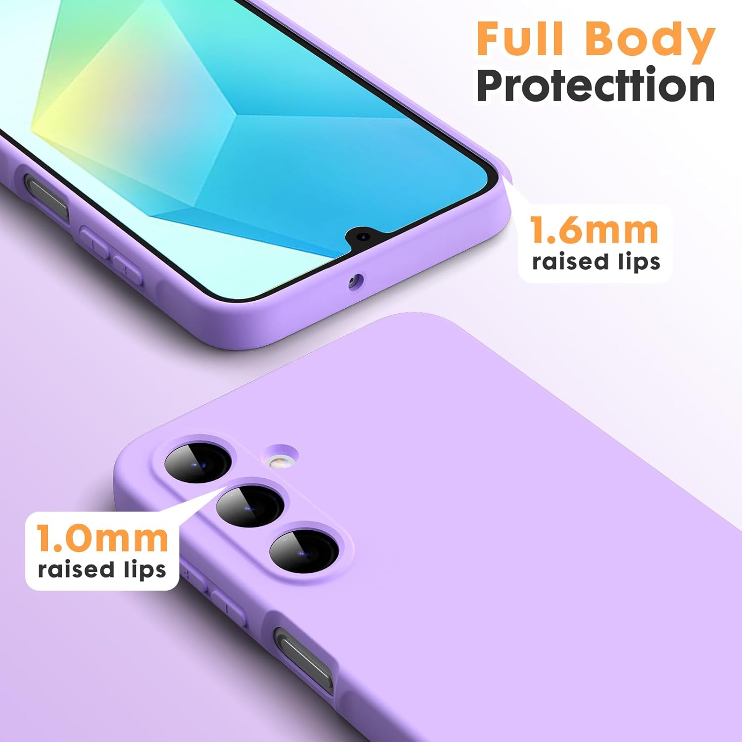 Husa Soft Touch, slim, ALC Mobile, anti soc, compatibila cu Samsung Galaxy A16, Lila Tpu