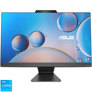 Sistem All-in-One Asus ExpertCenter E3402WVAT cu procesor Intel Core i3-1315U pana la 4.50 GHz, 23.8", Full HD, Touch, 8GB DDR5, 256GB SSD, Intel UHD Graphics, No OS, Black