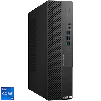 Sistem Desktop PC Asus Expert Center D9 SFF D900SDR cu procesor Intel Core i7-13700 pana la 5.2GHz, 16GB DDR5, 1TB SSD, Intel UHD Graphics 770, No OS, Black, 3Y PUR