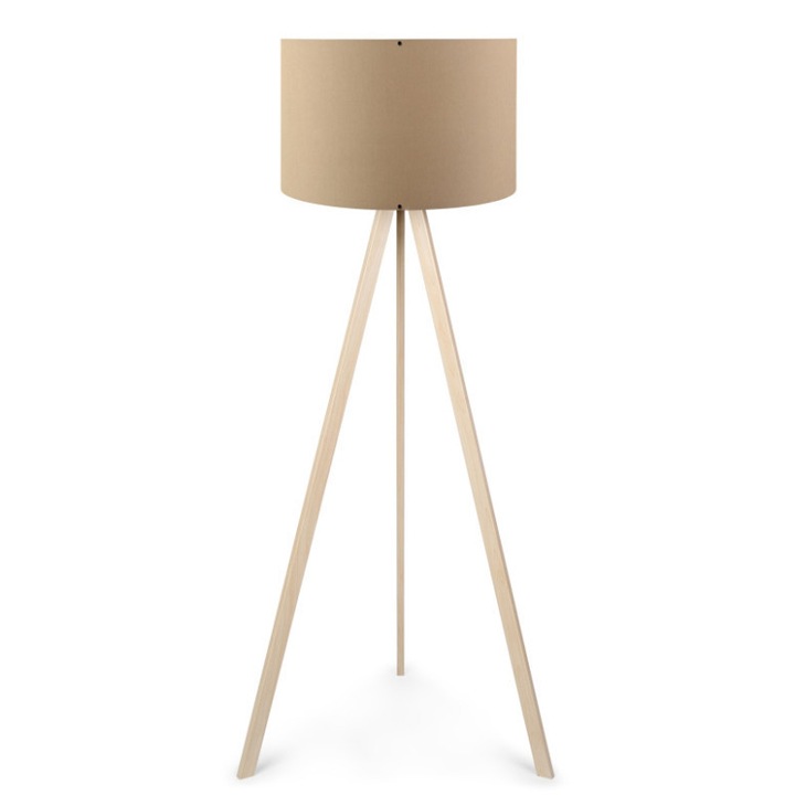 Lampadar Model PWL-1060, Maro cafeniu/Natural