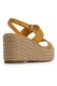 Aldo, Sandale-espadrile wedge Keoni, Galben inchis