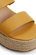 Aldo, Sandale-espadrile wedge Keoni, Galben inchis