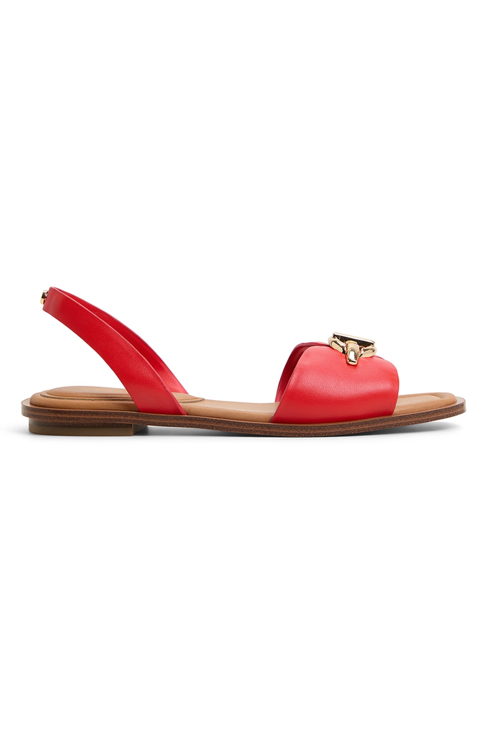 Aldo, Sandale de piele ecologica Goassi, Rosu, 6.5