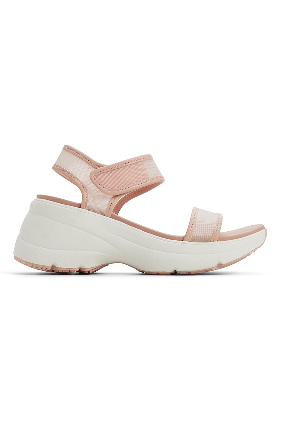 Aldo, Sandale wedge Chamomile, Roz prafuit, 7.5