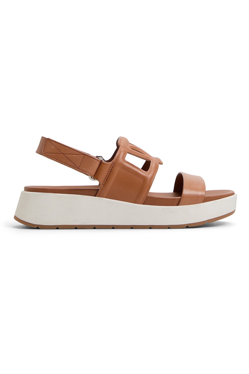 Aldo, Sandale flatform de piele Onuvia, Maro, 7.5