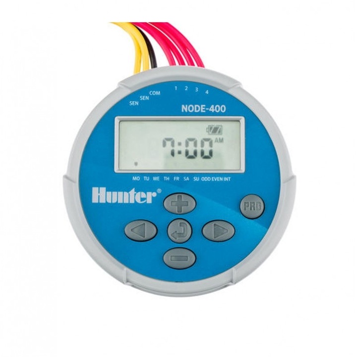 Hunter NODE-600 - Programator in 6 zone alimentat cu baterii
