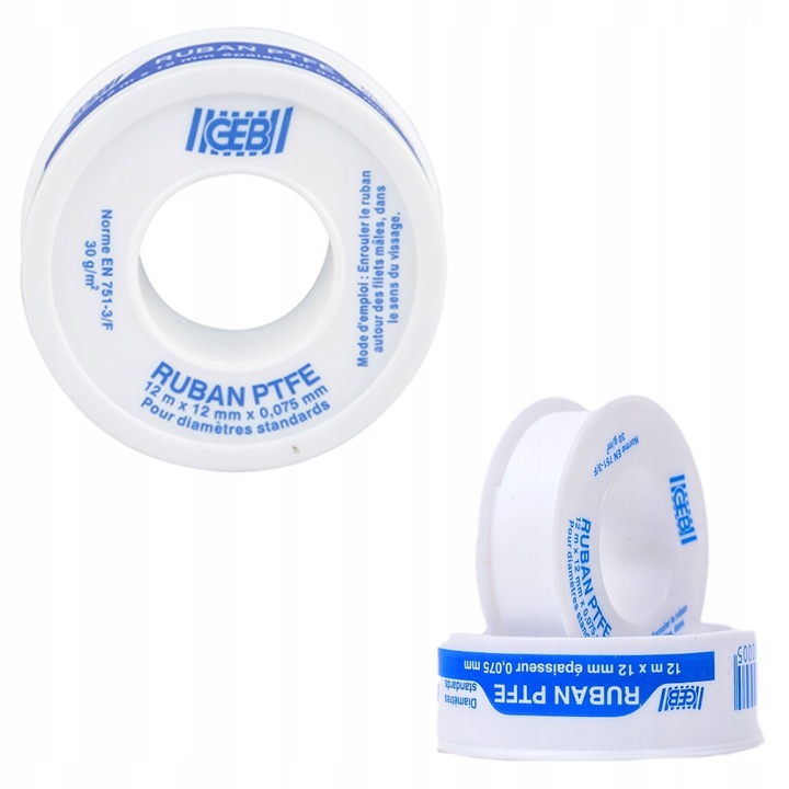 Banda De Etansare Geb Teflon 0.075Mm X 12Mm X12M