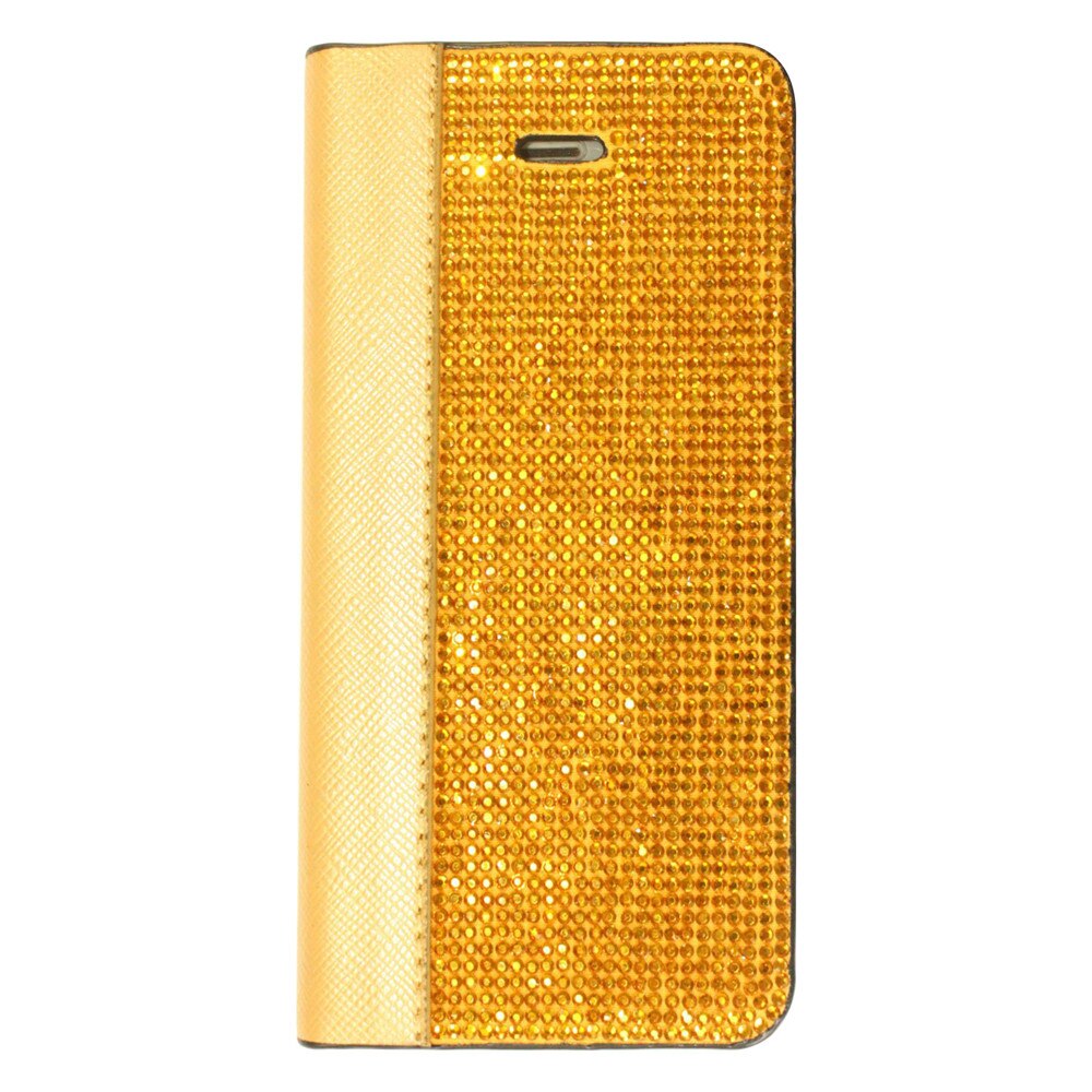 Husa flip Bling World LCWC 104, pentru Galaxy S8 plus, auriu