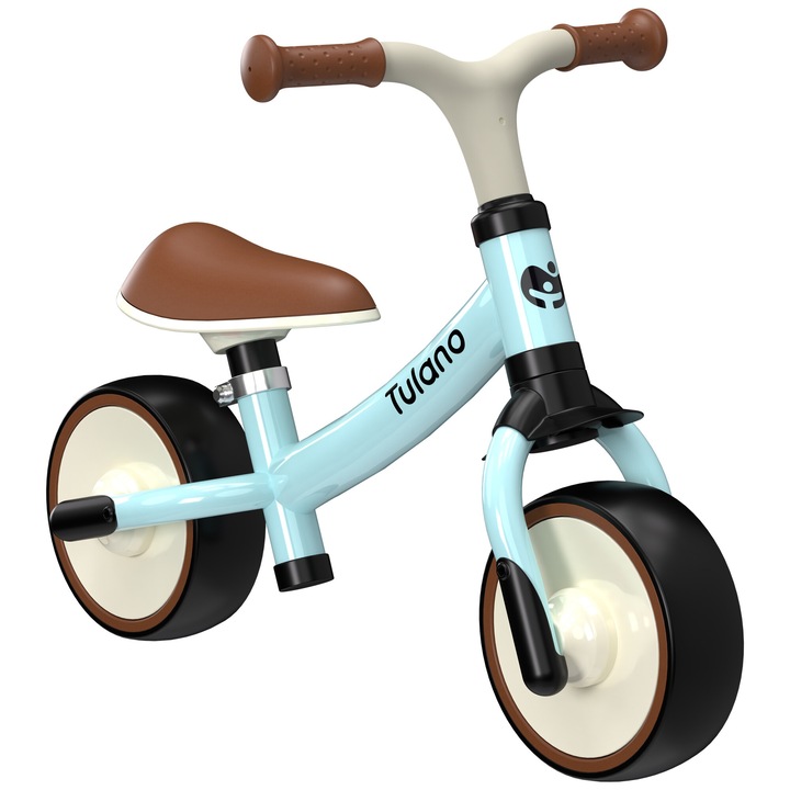 Детски велосипед без педали Tulano Scout 15, Регулируем, 23.5 см-26 см, Тегло до 30 кг, Син