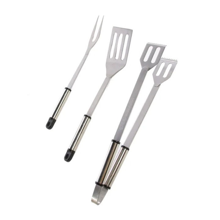 Nyland® rozsdamentes acél grilltartozék készlet, 37,5 cm - 3 db