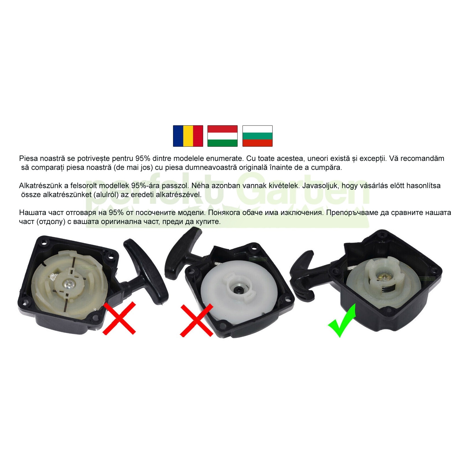 Demaror pentru motocoasa Zipper ZI-MOS125 / MOS 911 / 125 - eMAG.ro