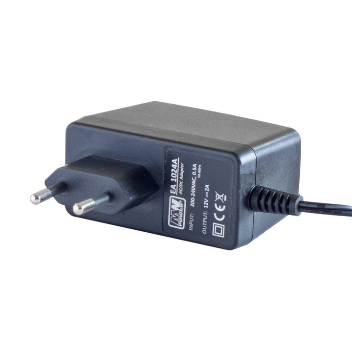 Adaptor de alimenatare, MW Power, 12V, 2A, Negru