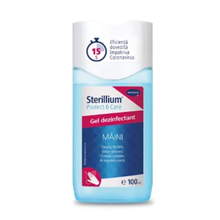 Sterillium Protect & Care, gel dezinfectant pentru maini, elimina 99.99% din germeni, complex de ingrijire a pielii, 100 ml, HARTMANN