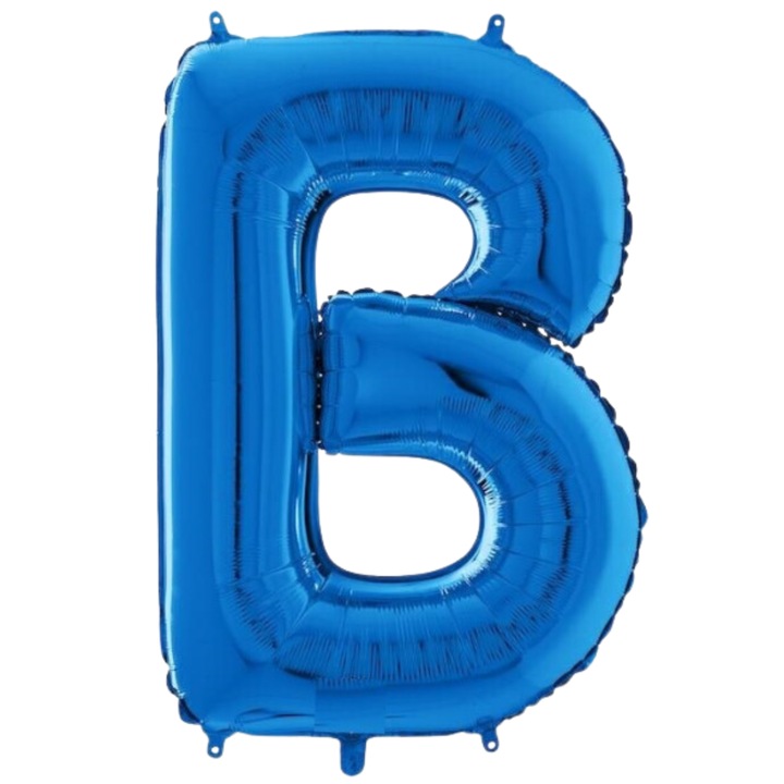Фолиев балон SDEPOT®, син, във формата на буквата B, 40 см