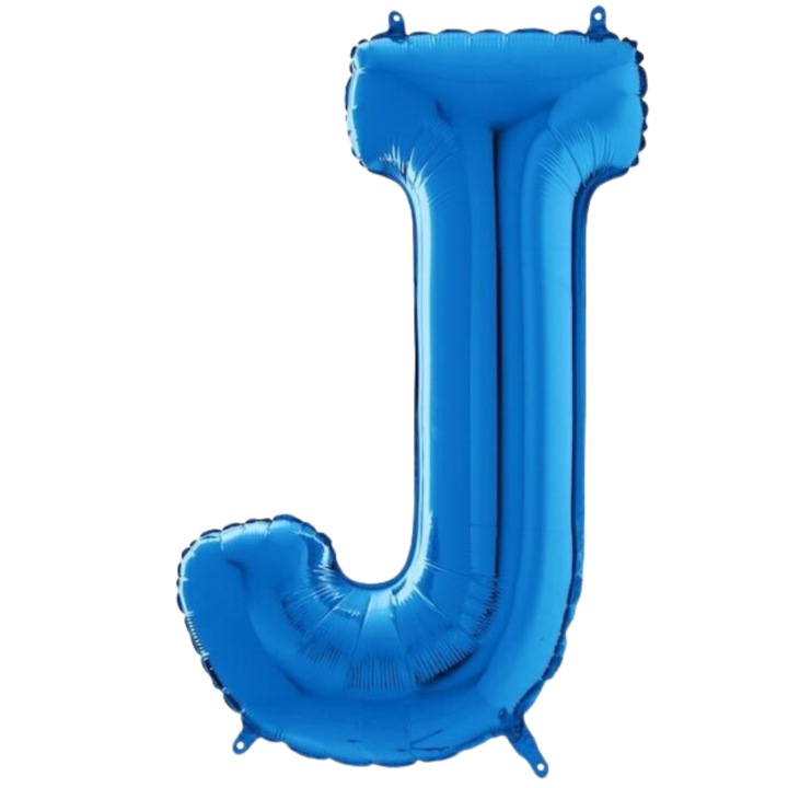 Фолиев балон SDEPOT®, син, във формата на буквата J, 40 см